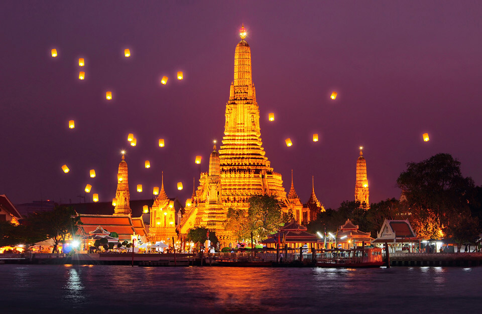 Chùa Wat Arun – biểu tượng của Thái Lan